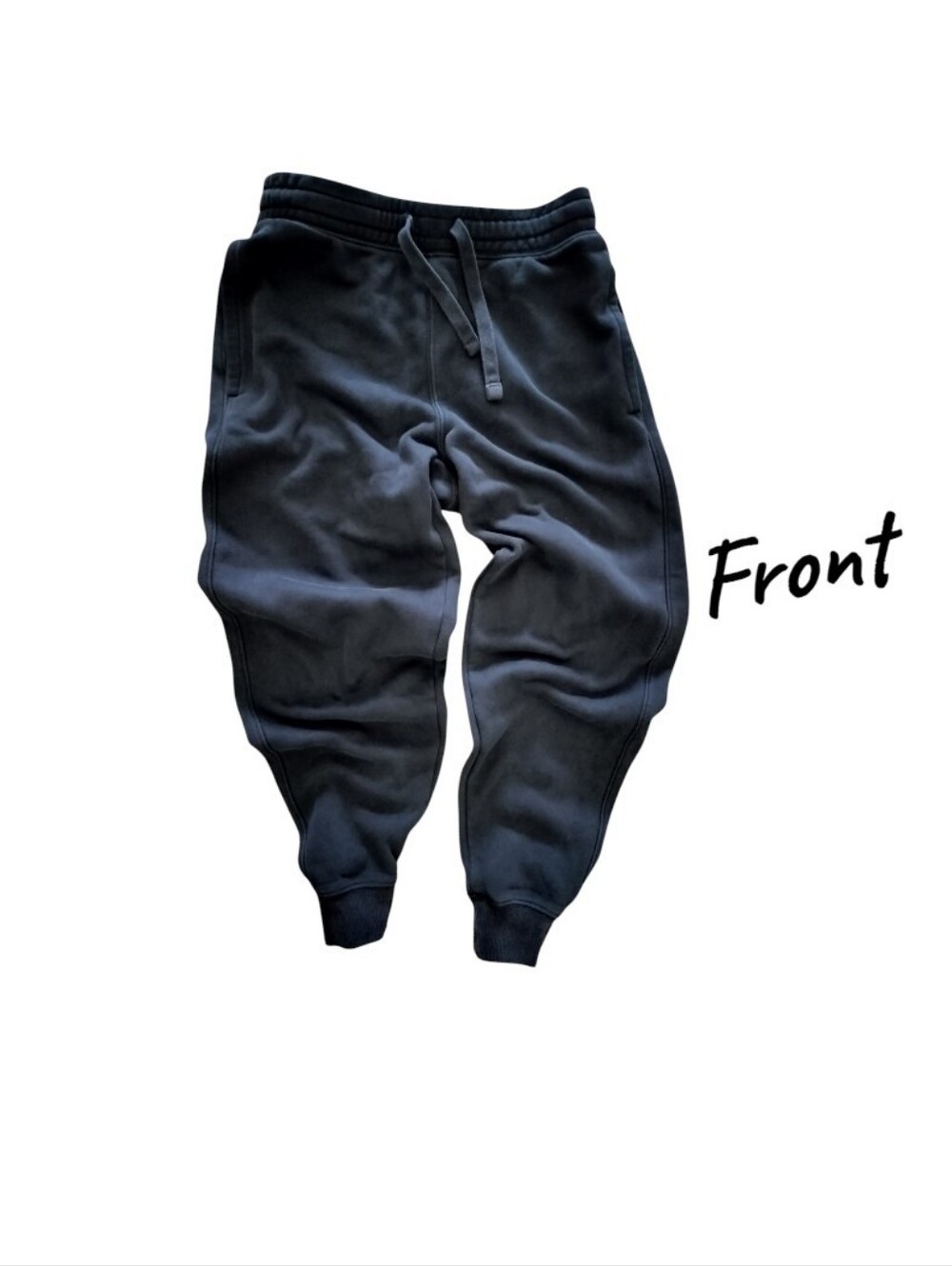 Old Navy Black Thick Fleece Jogger Sweatpants women’s Drawstring Tapered Athleti